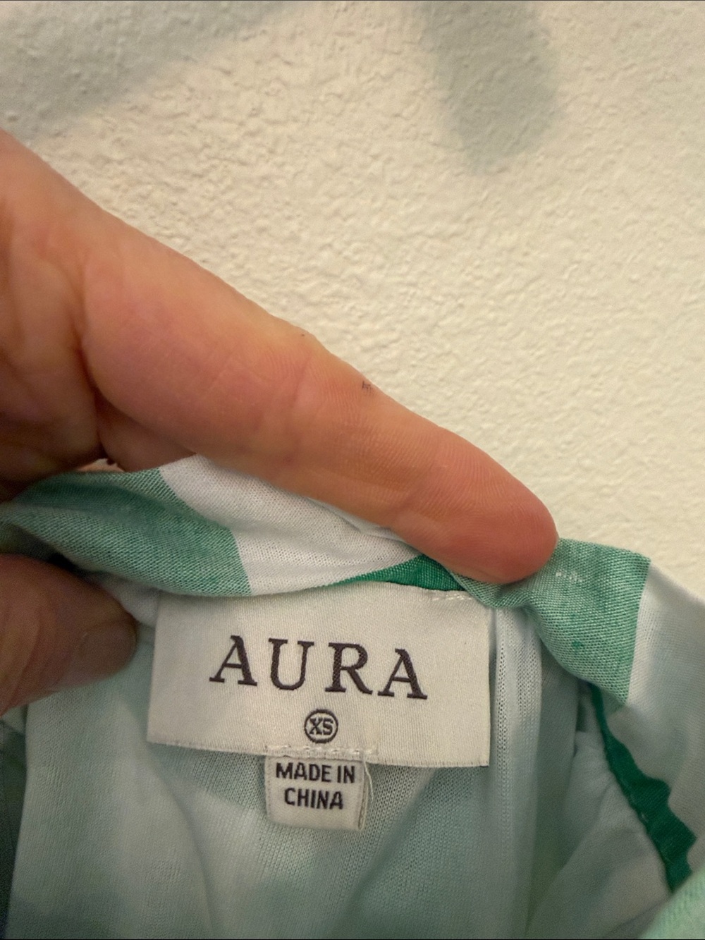 Aura Green and White Tiered Maxi Skirt - Picture 2 of 5